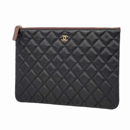 Chanel Calfskin Black Clutch Bags