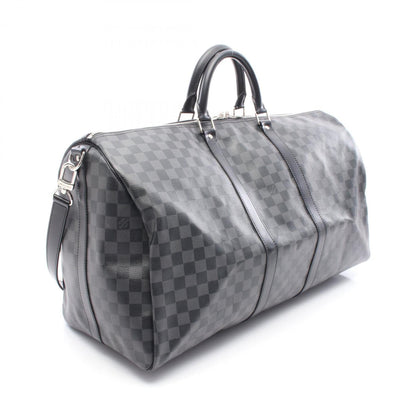 Louis Vuitton Coated Canvas Black Travel Bags