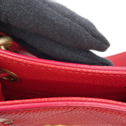 Chanel Calfskin Red Handbags