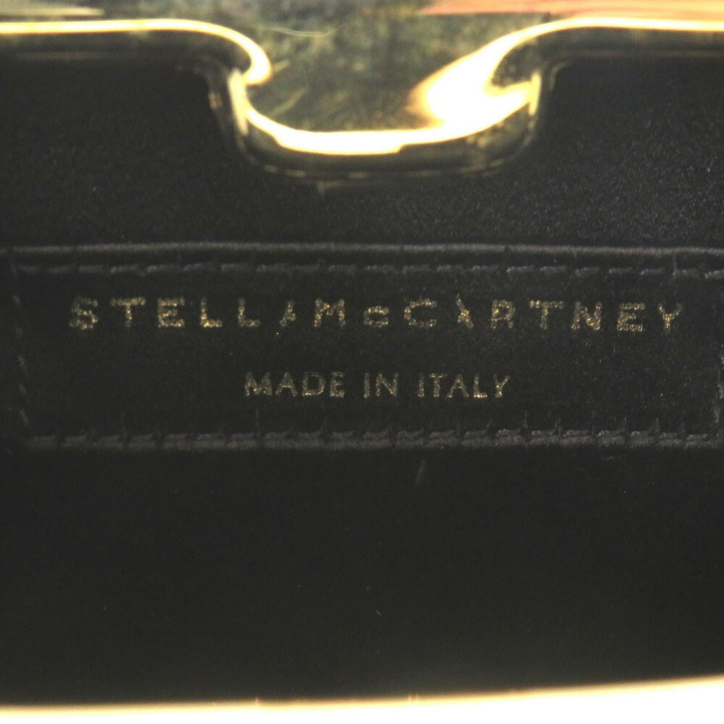 Stella Mccartney Glossy Material Black Clutch Bags