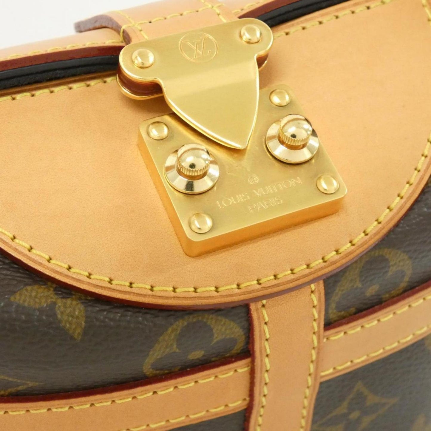 Louis Vuitton Coated Canvas Brown Handbags