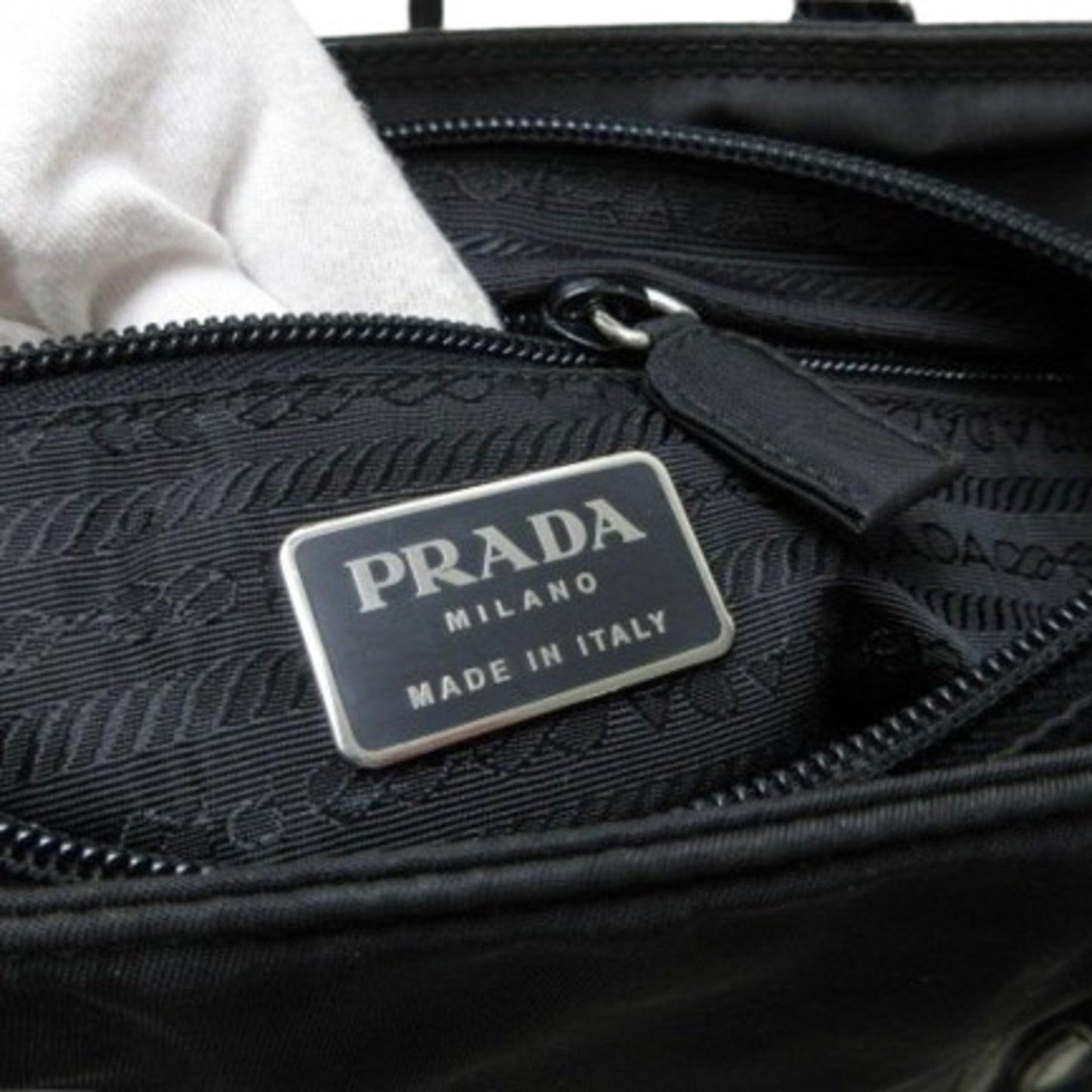 Prada Nylon Black Handbags