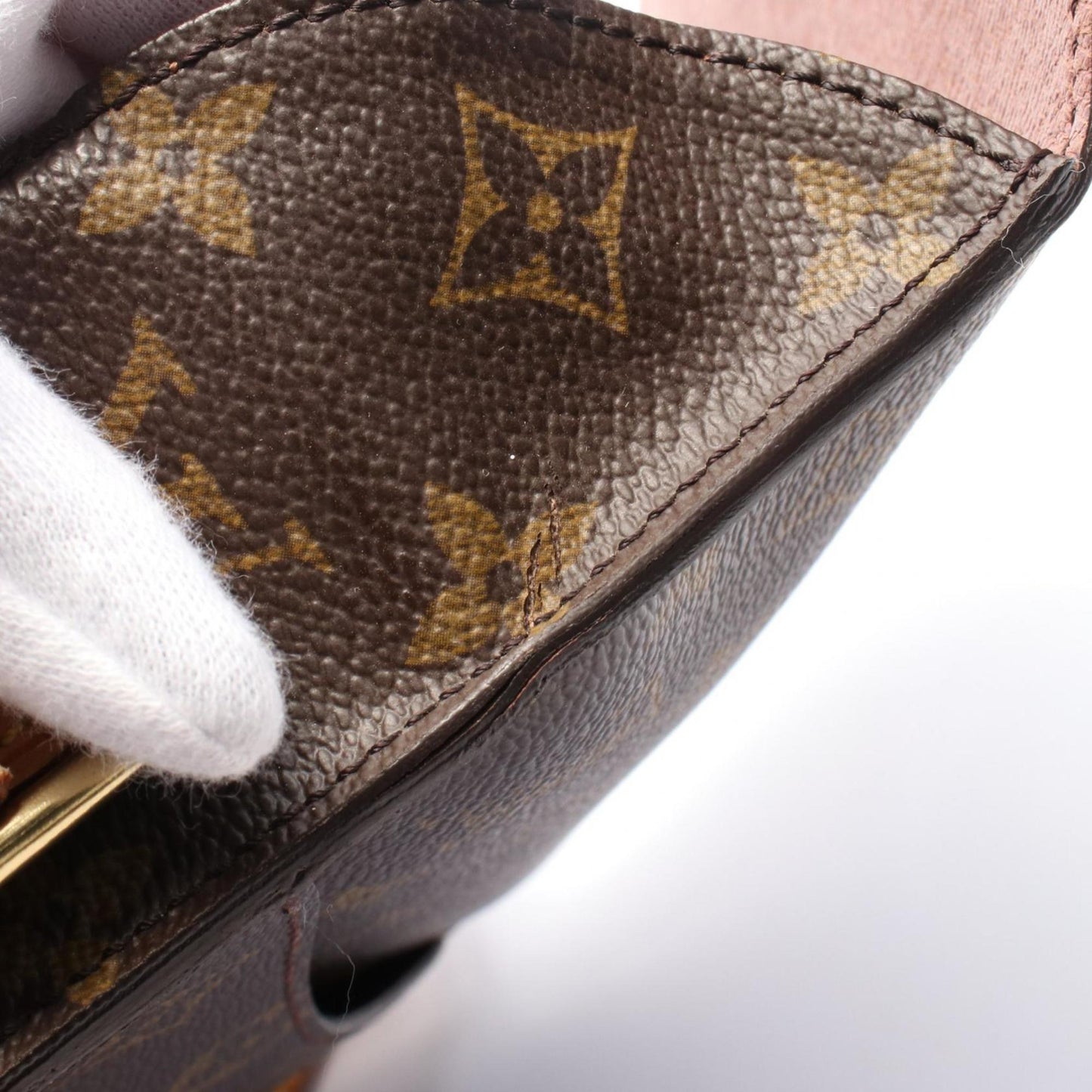 Louis Vuitton Coated Canvas Brown Shoulder Bags