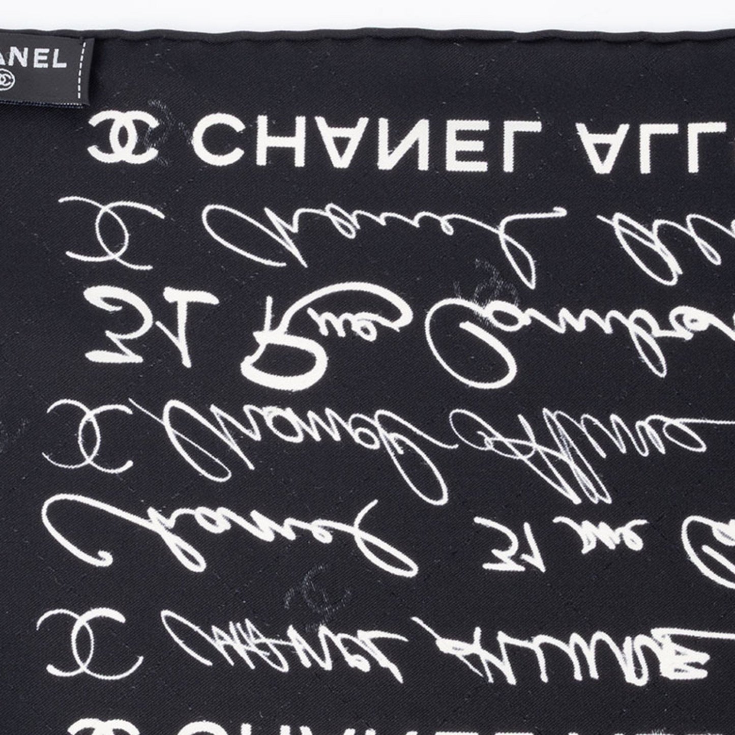 Chanel Silk Black Scarves