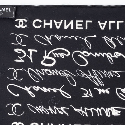 Chanel Silk Black Scarves