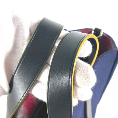 Fendi Wool Blue Shoulder Bags