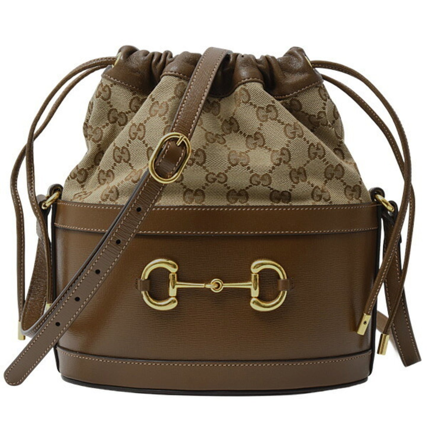 Gucci Canvas Brown Shoulder Bags