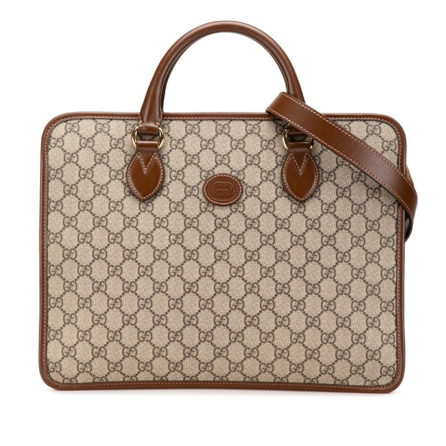 Gucci Pvc Brown Briefcases