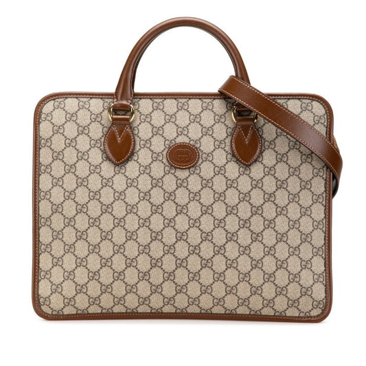 Gucci Pvc Brown Briefcases