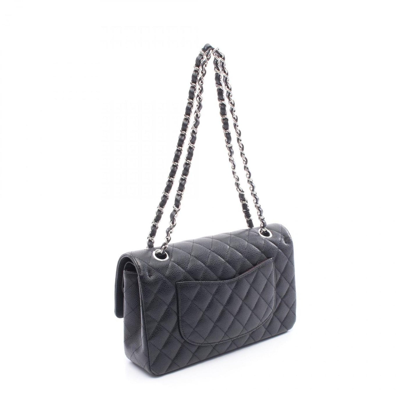 Chanel Calfskin Black Shoulder Bags