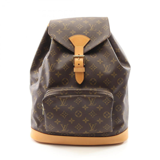 Louis Vuitton Coated Canvas Brown Backpacks