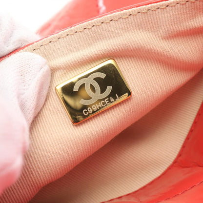 Chanel Patent Orange Shoulder Bags