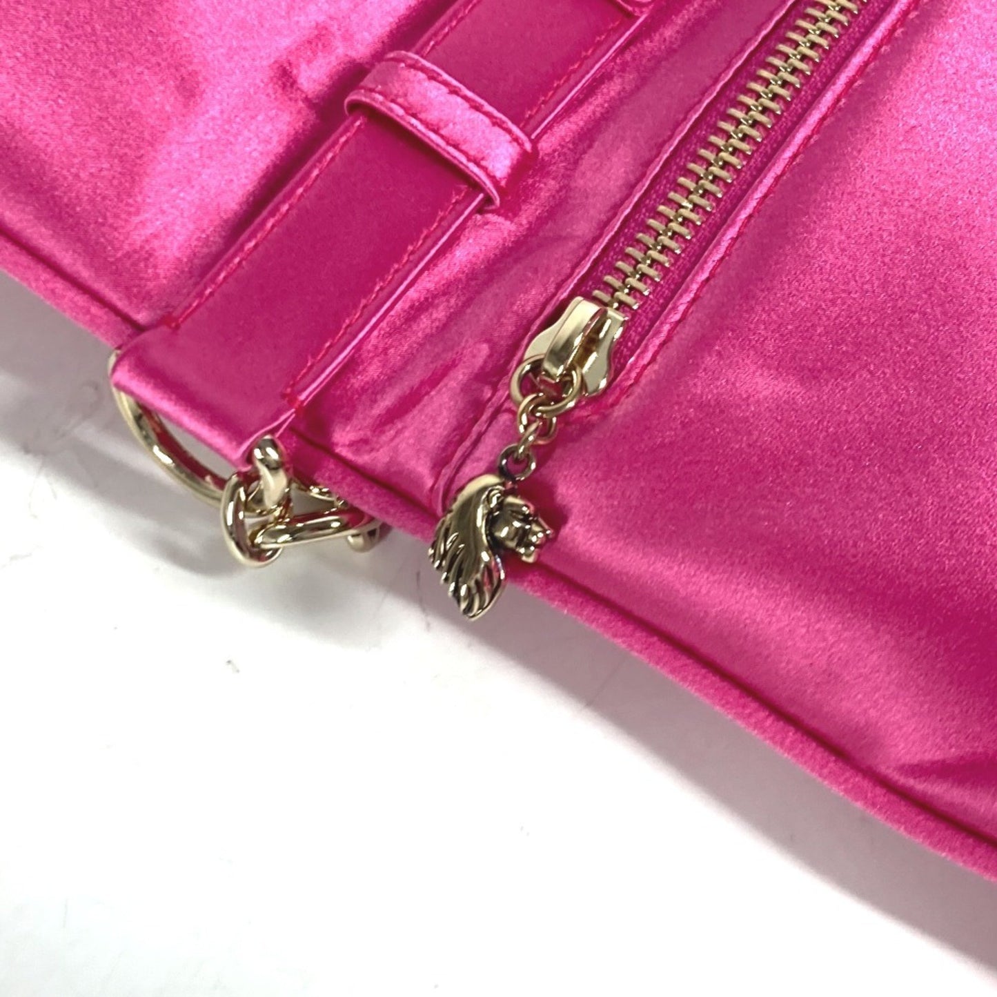 Bvlgari Satin Pink Clutch Bags