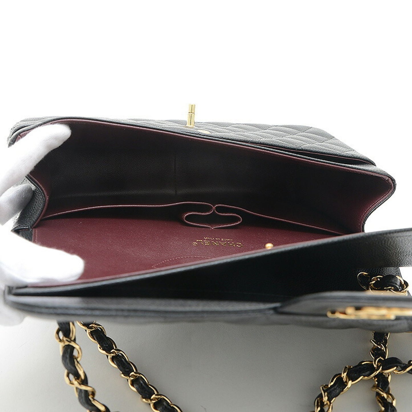 Chanel Calfskin Black Shoulder Bags