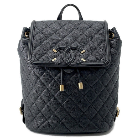 Chanel Calfskin Black Backpacks