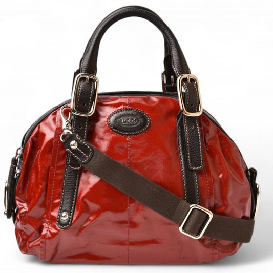 Tod's Patent Red Handbags