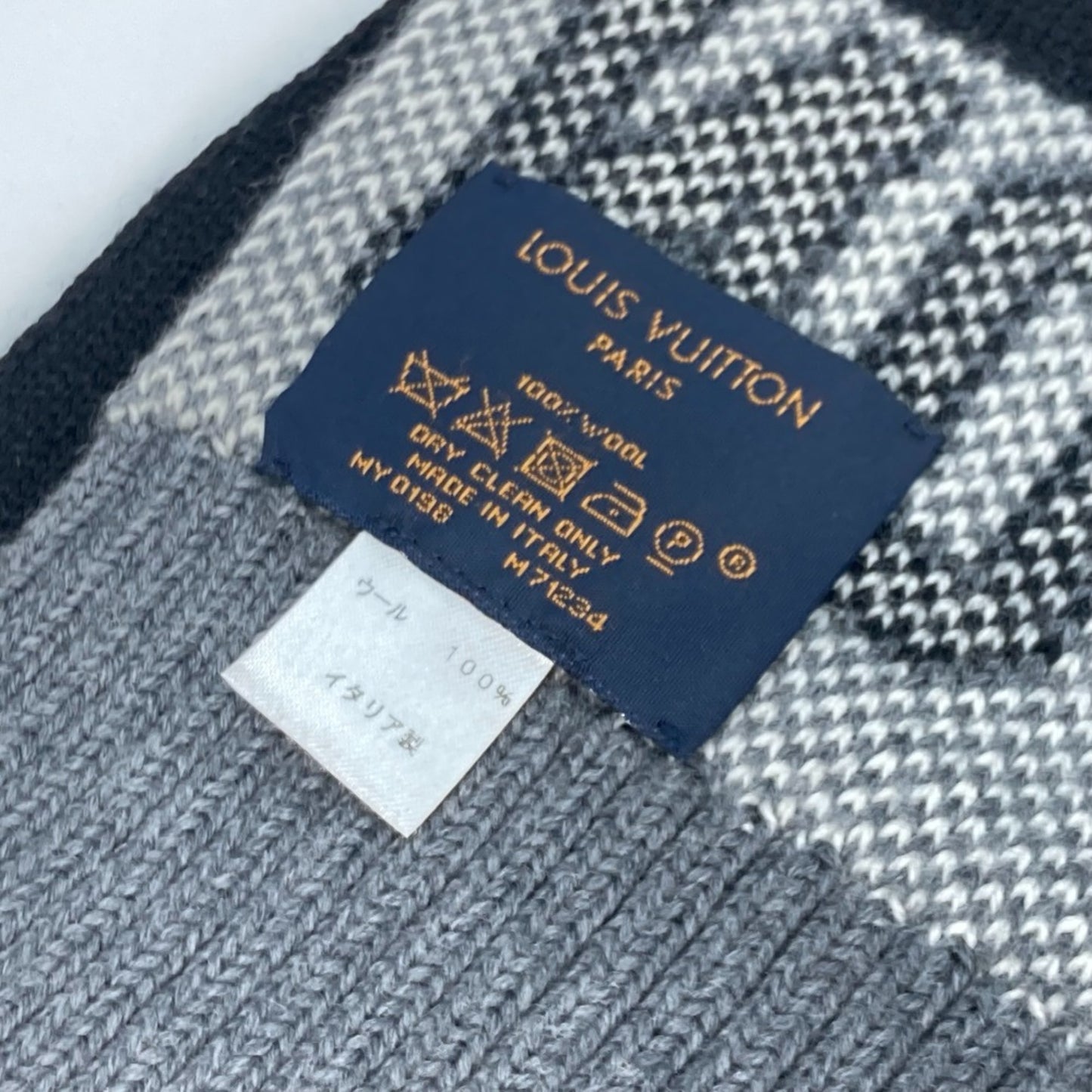 Louis Vuitton Wool Black Scarves