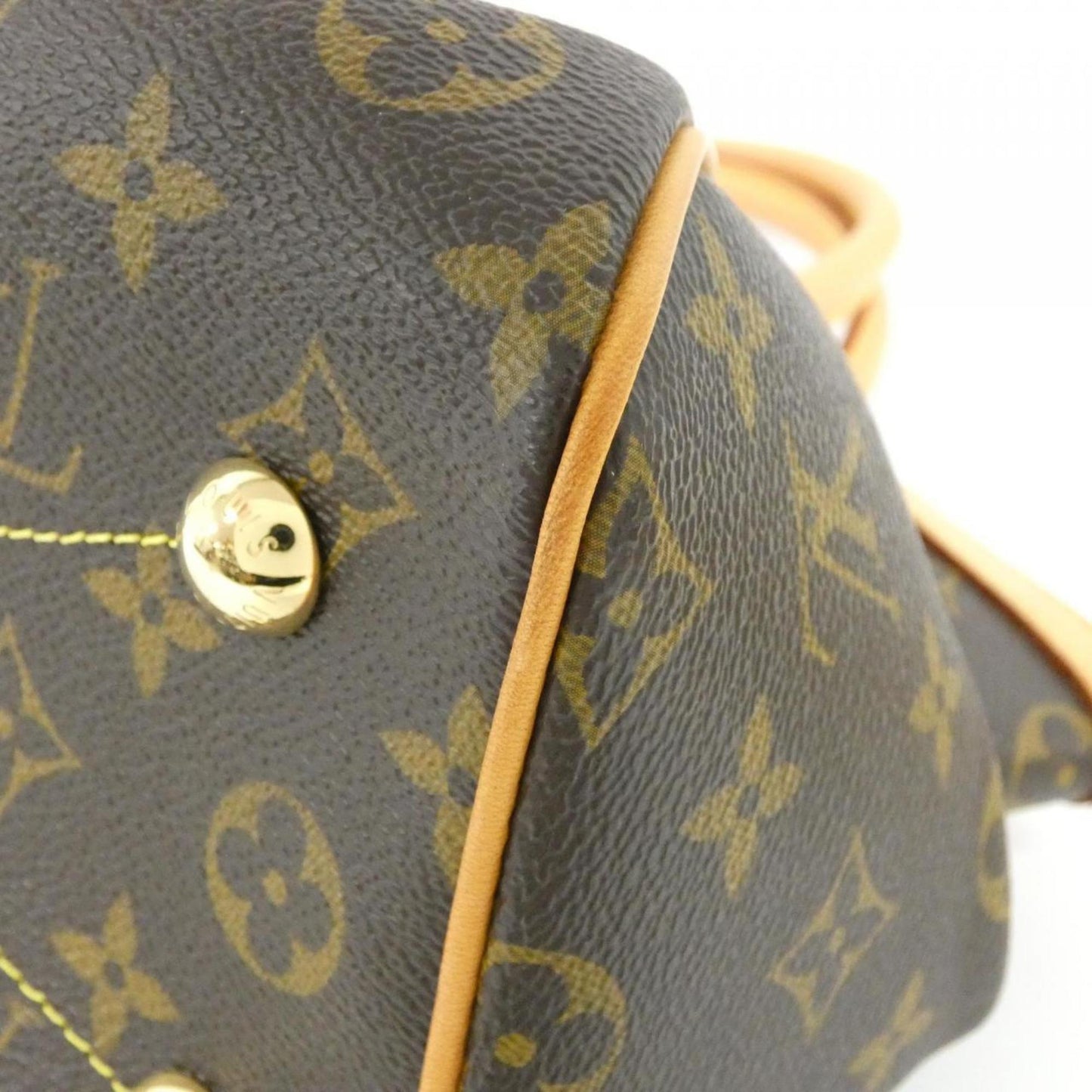 Louis Vuitton Coated Canvas Brown Handbags