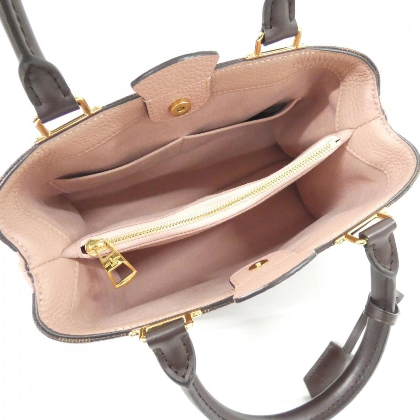 Louis Vuitton Coated Canvas Brown Handbags