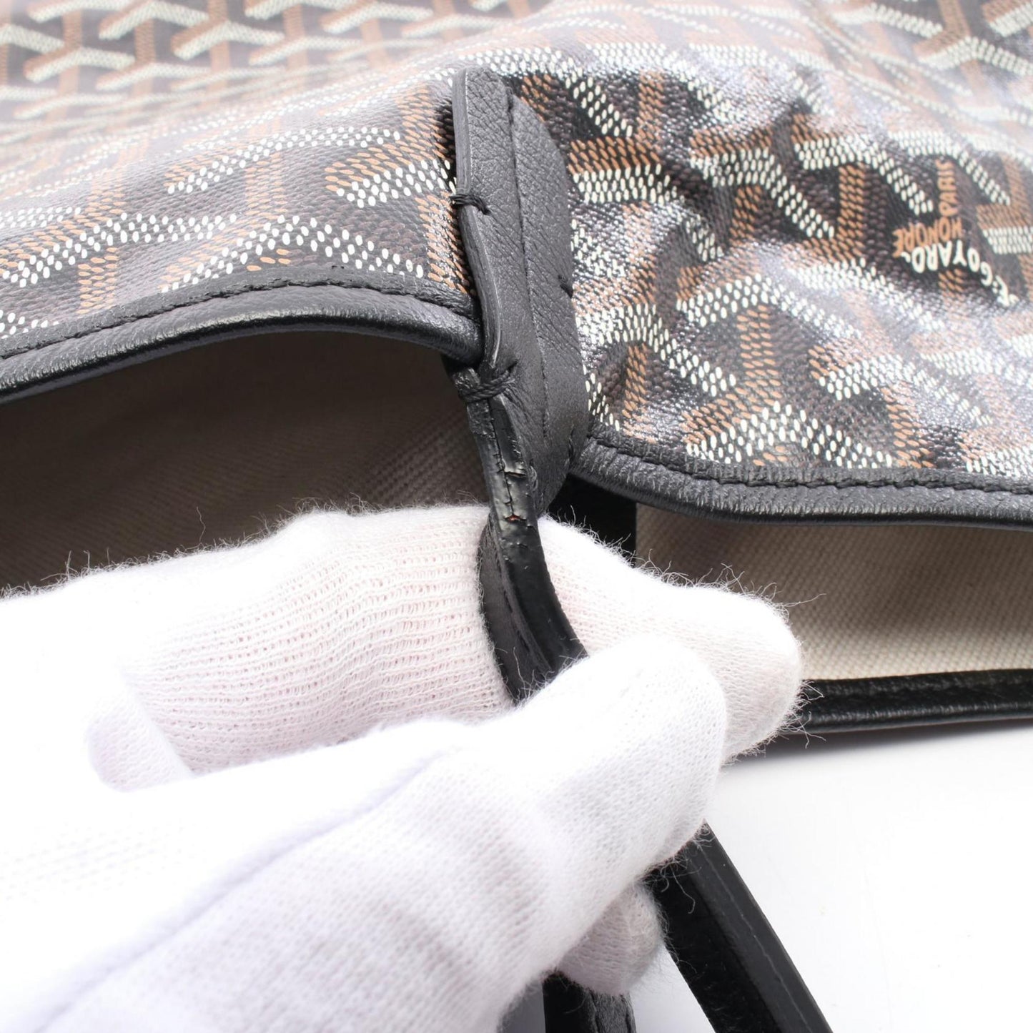 Goyard Coated Canvas Black Tote Bags