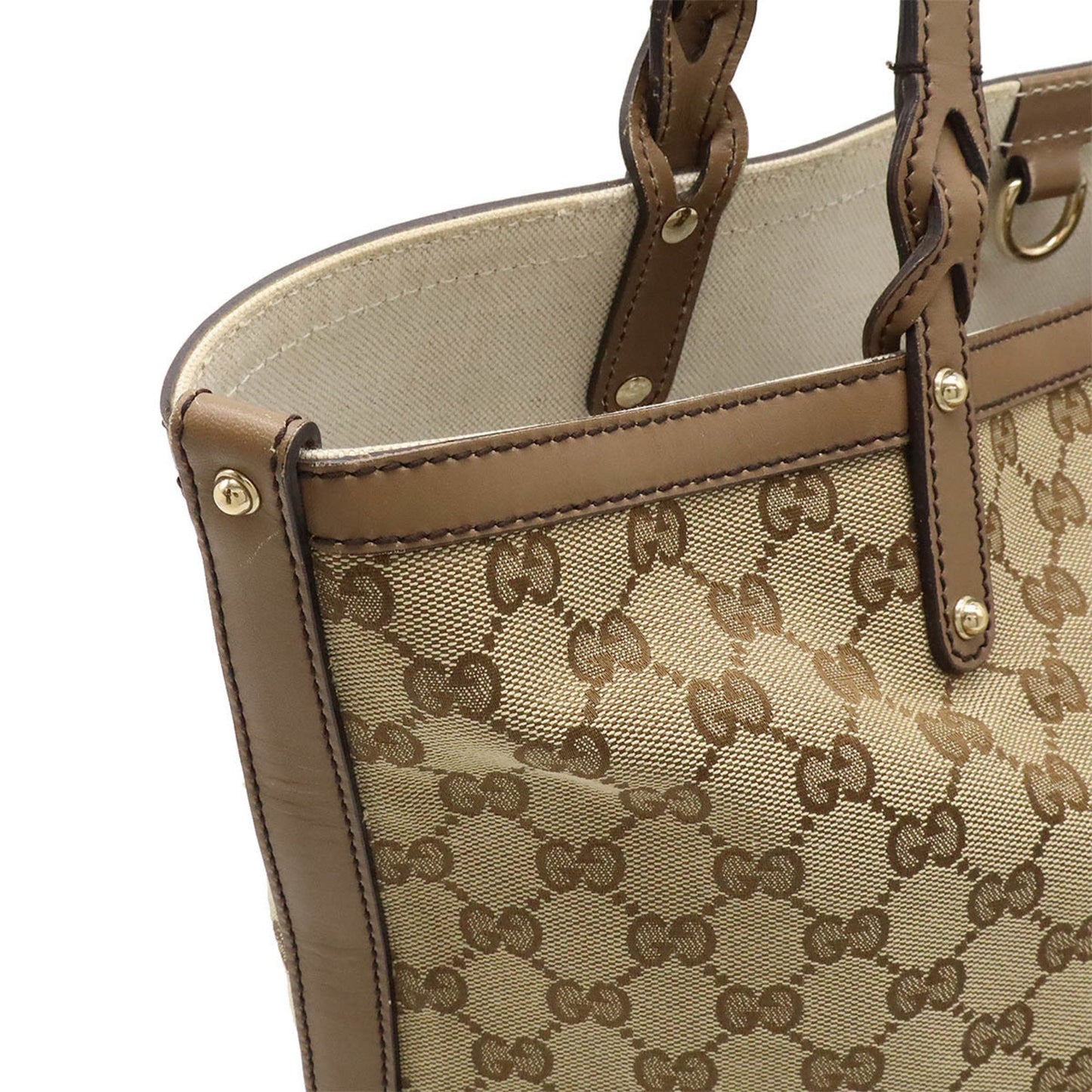 Gucci Canvas Brown Shoulder Bags