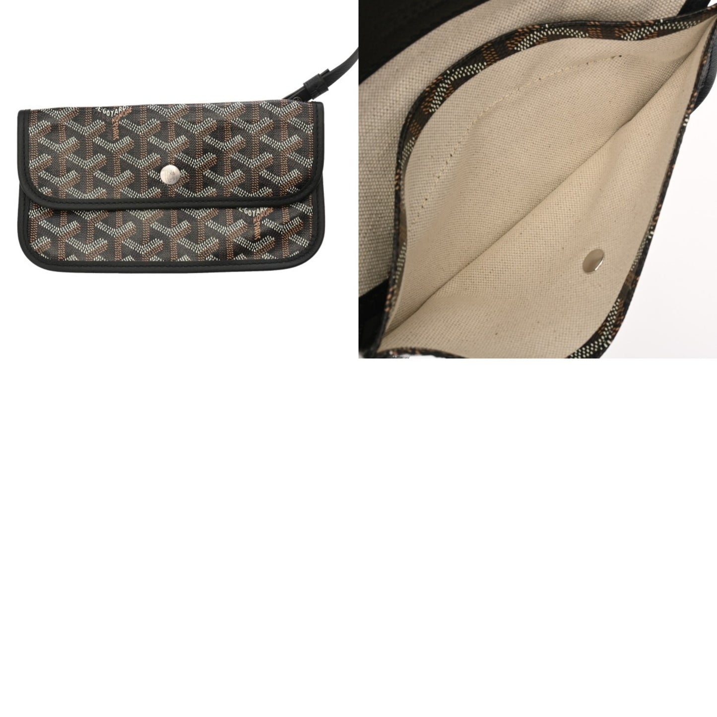 Goyard Pvc Black Tote Bags