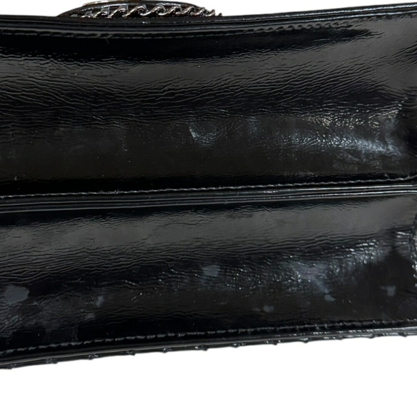 Chanel Patent Black Shoulder Bags