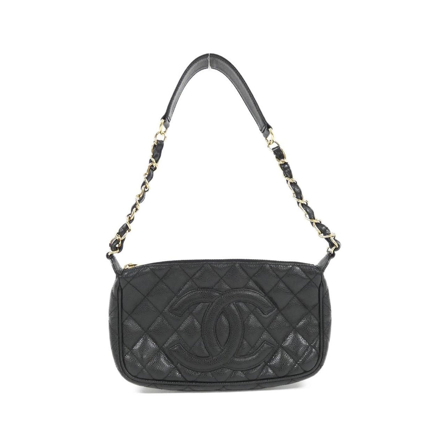 Chanel Calfskin Black Shoulder Bags