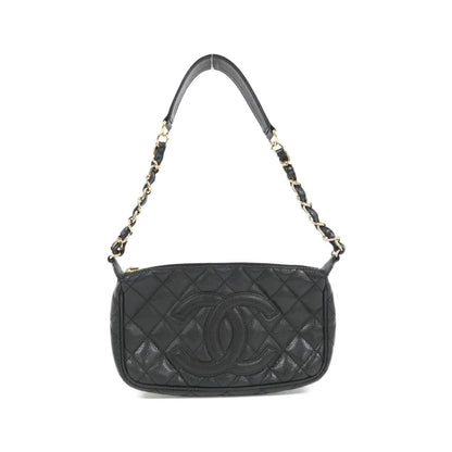 Chanel Calfskin Black Shoulder Bags