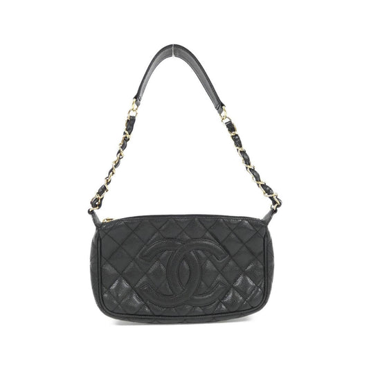 Chanel Calfskin Black Shoulder Bags