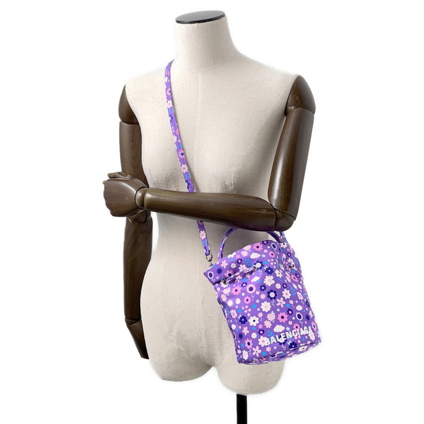 Balenciaga Nylon Purple Handbags