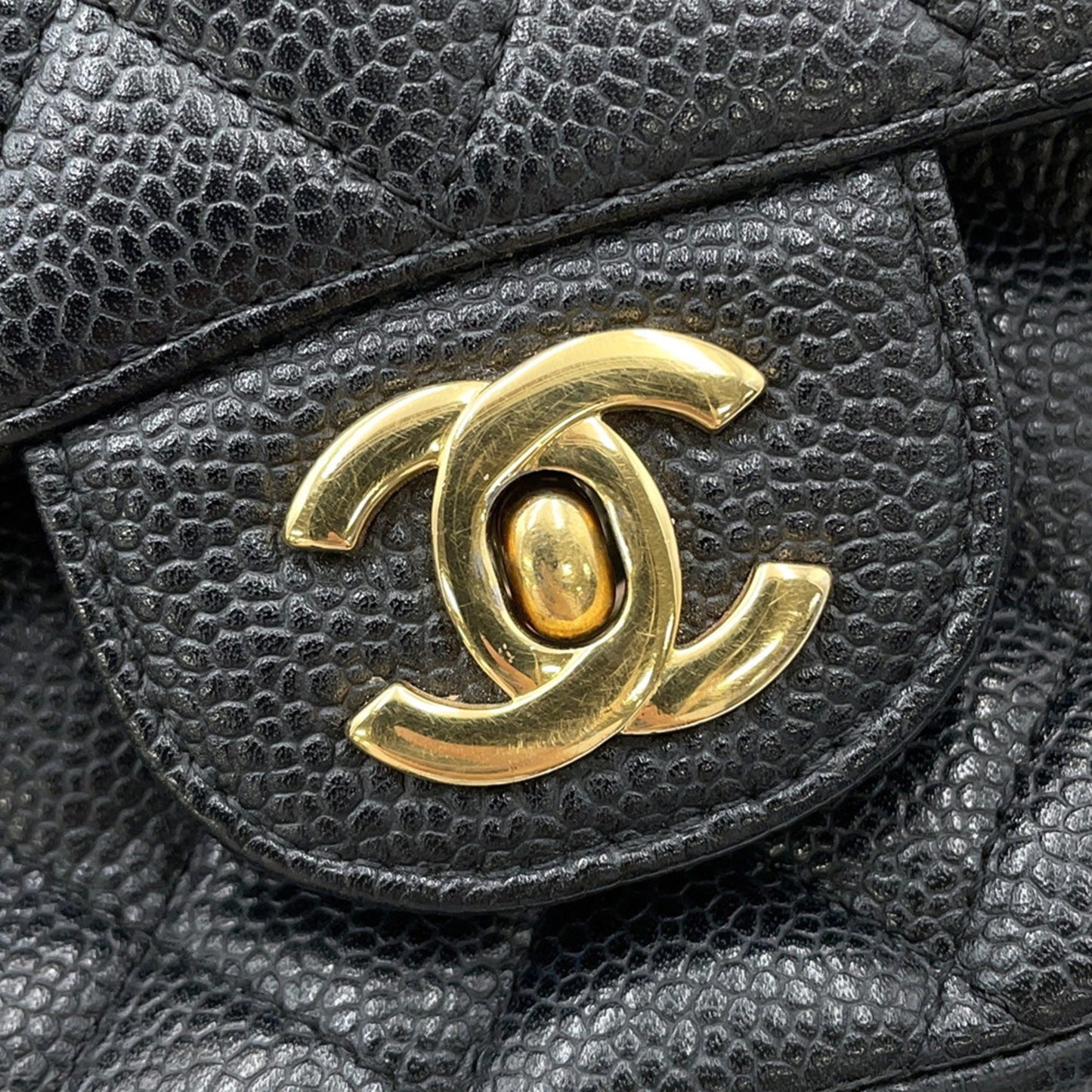Chanel Calfskin Black Shoulder Bags