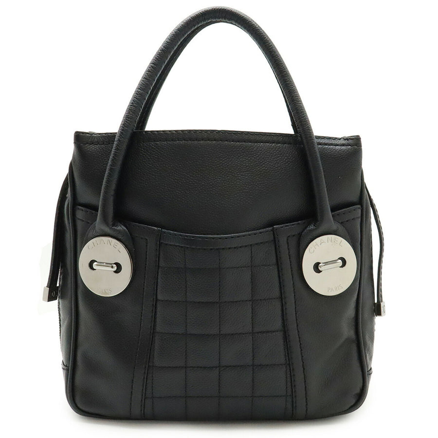 Chanel Calfskin Black Handbags