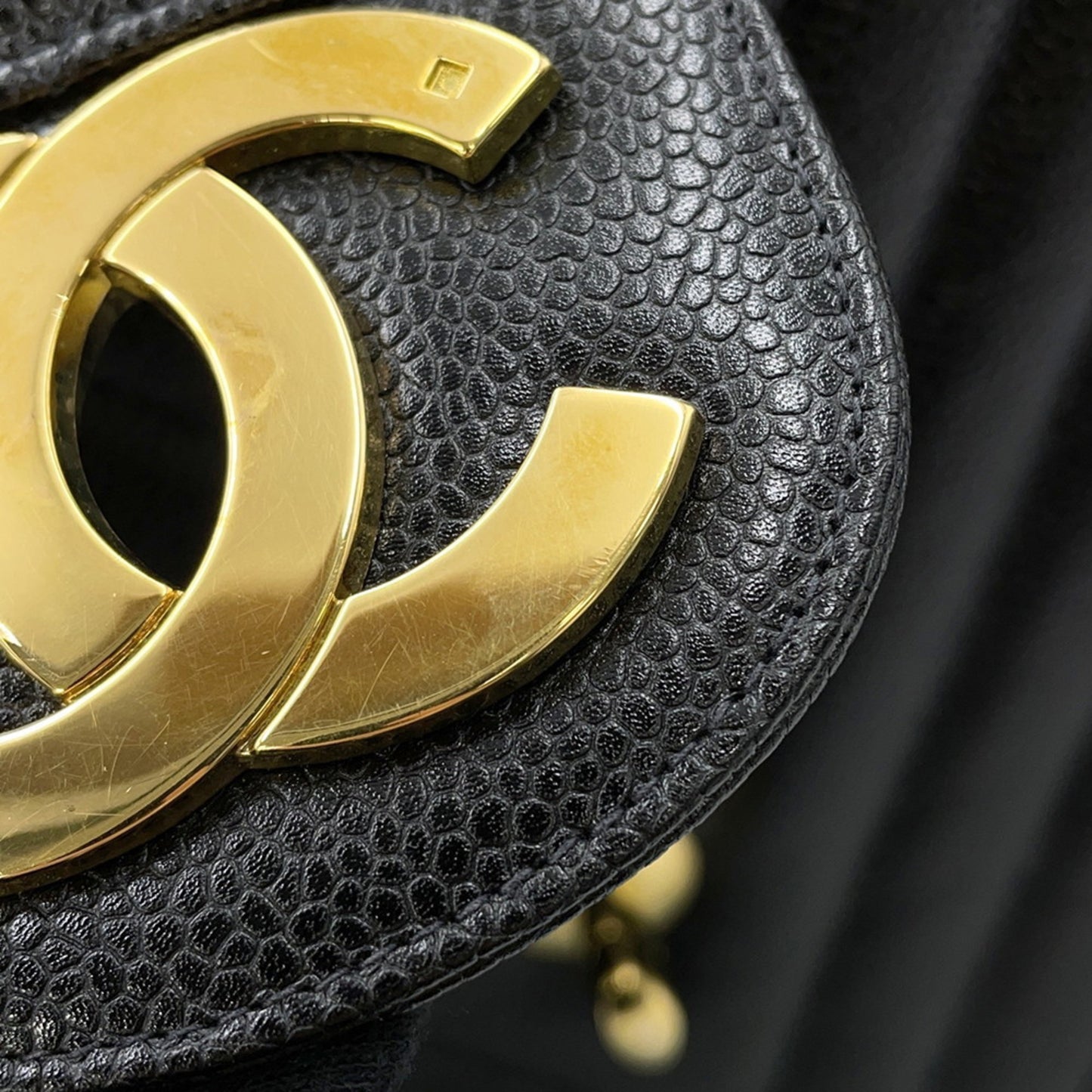 Chanel Calfskin Black Shoulder Bags