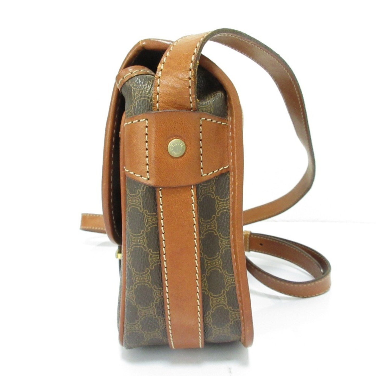 Celine Pvc Brown Shoulder Bags