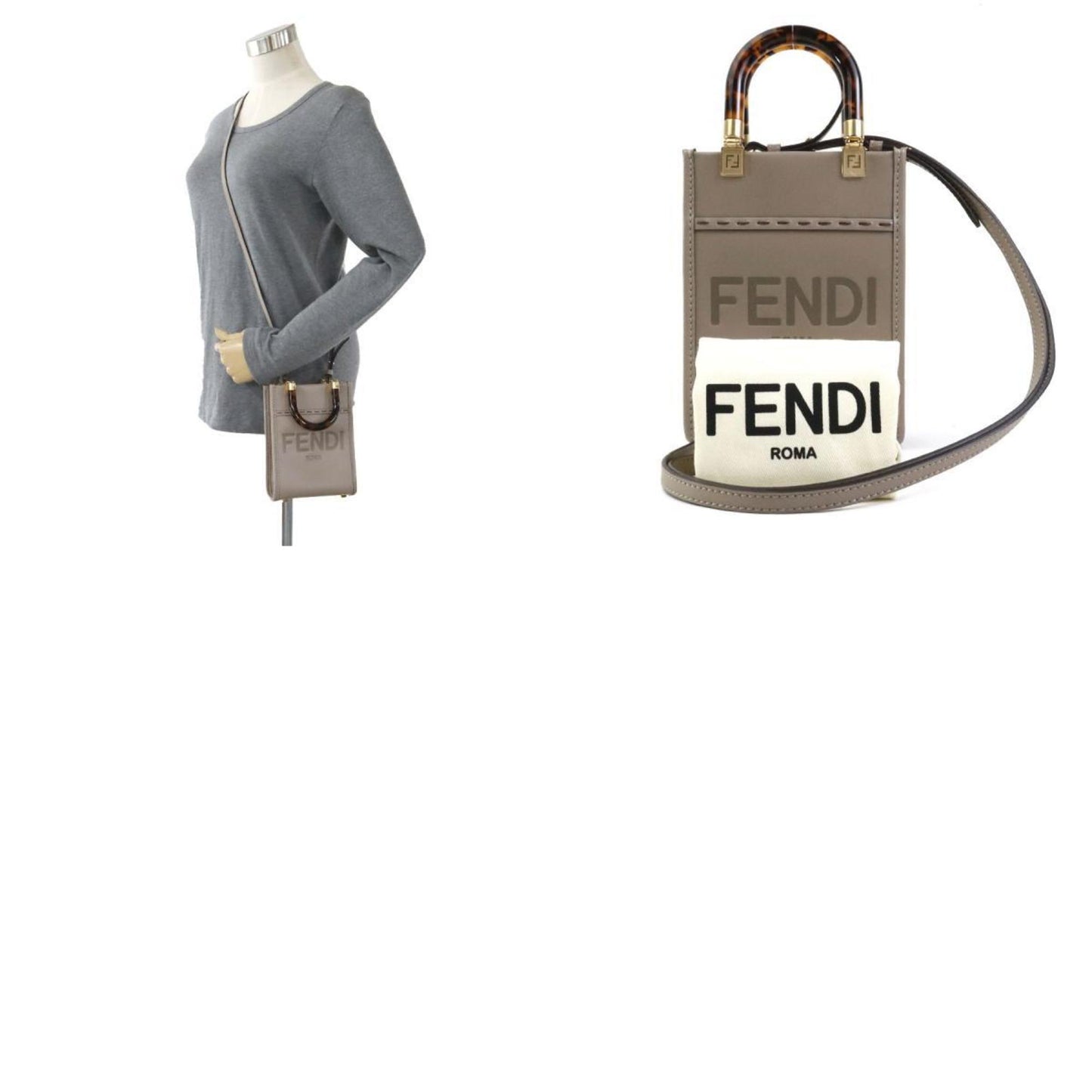 Fendi Others Gray Shoulder Bags