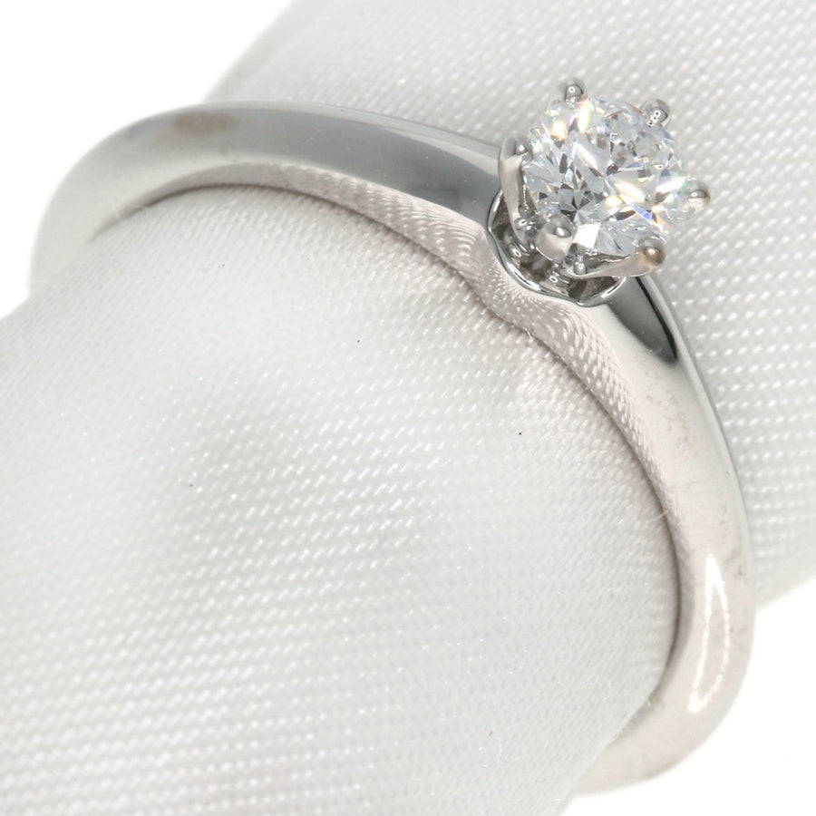 Tiffany & Co. Platinum Solitaire Ring with Slight Scratches