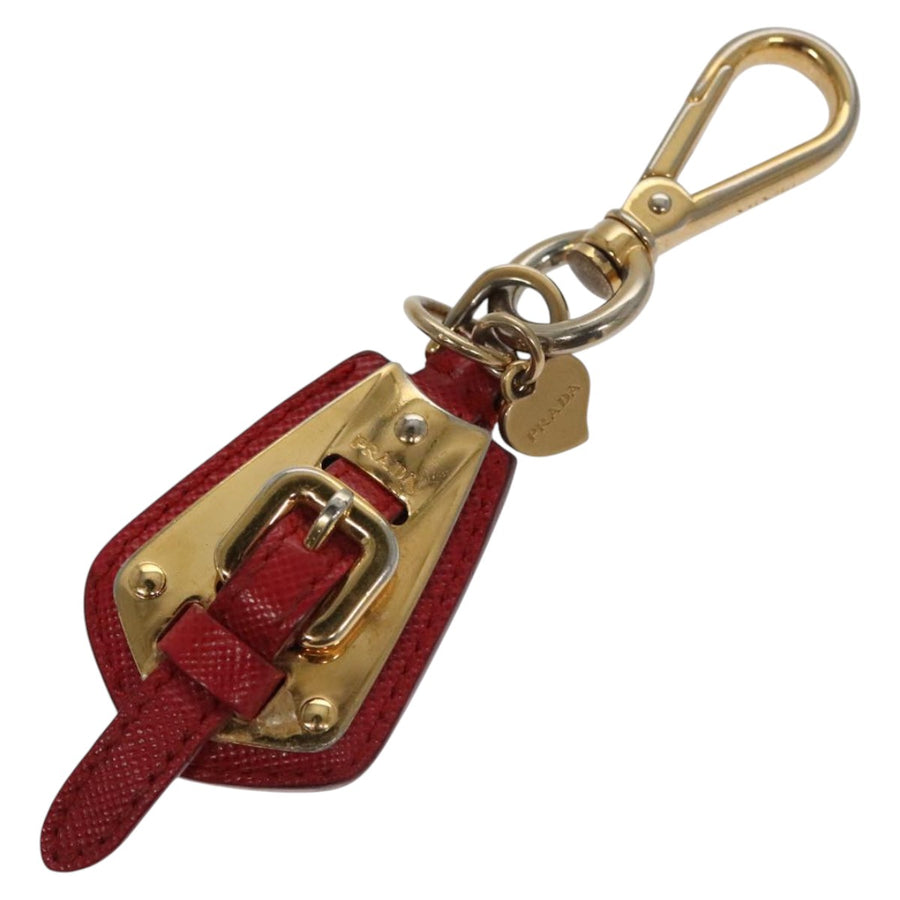 Prada Prada Leather Buckle Keychain