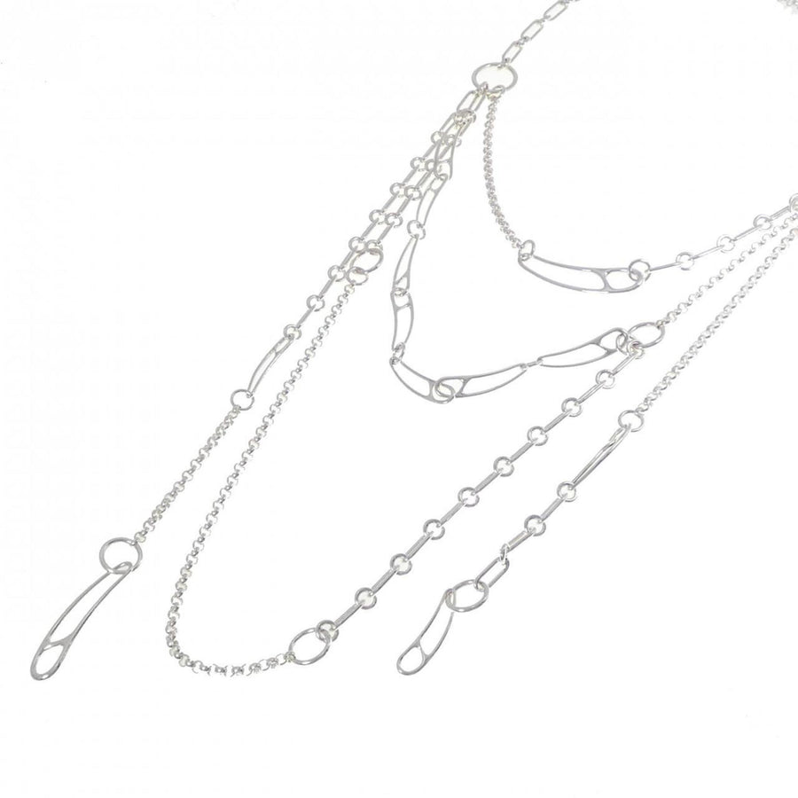 Hermes MultiStrand Safety Pin Necklace