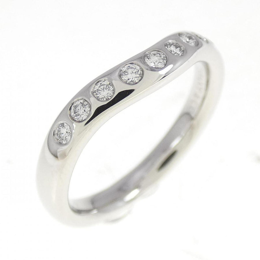 Tiffany & Co. Curved Platinum Band with Slight Scratches