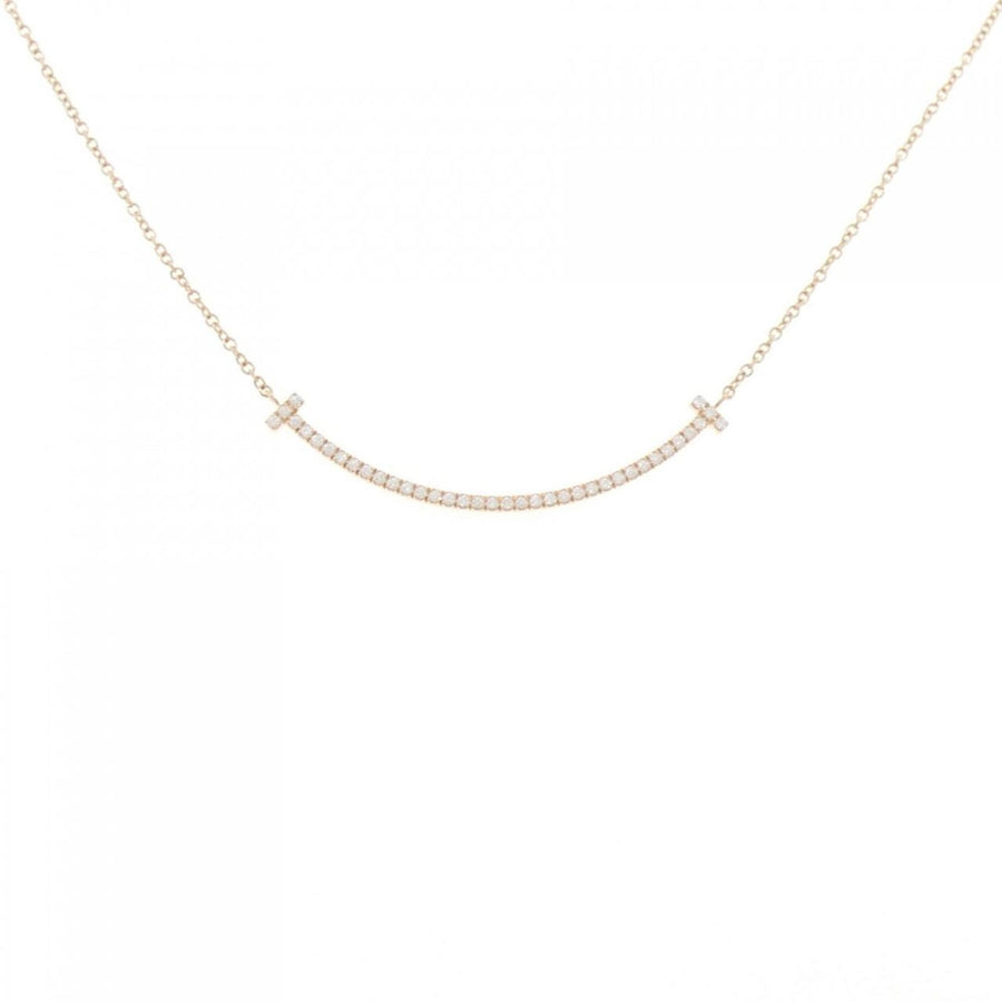 Tiffany & Co. T Smile Rose Gold Pendant Necklace