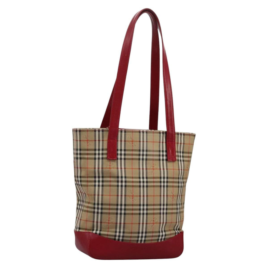 Burberry Canvas Check Pattern Shoulder Bag
