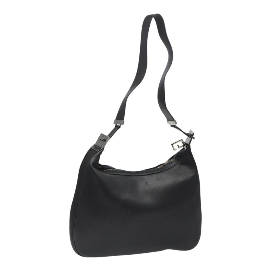 Gucci Leather Shoulder Bag with Gold-Tone Hardware