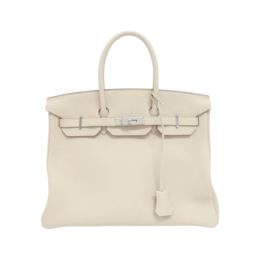 Hermes Leather Birkin with Box Clochette Dust Bag Key and Padlock