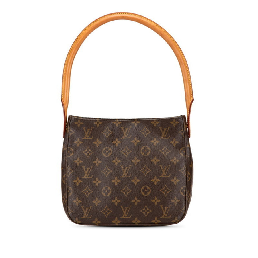 Louis Vuitton Canvas Looping MM Handbag with Good Condition and Slight Wear