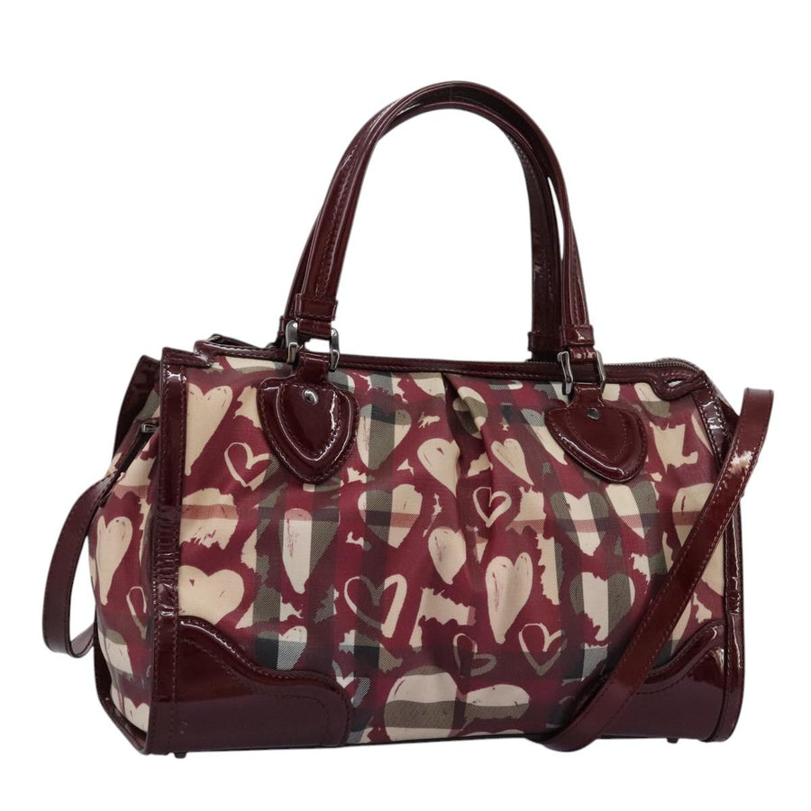 Burberry Hearts Print Satchel Handbag