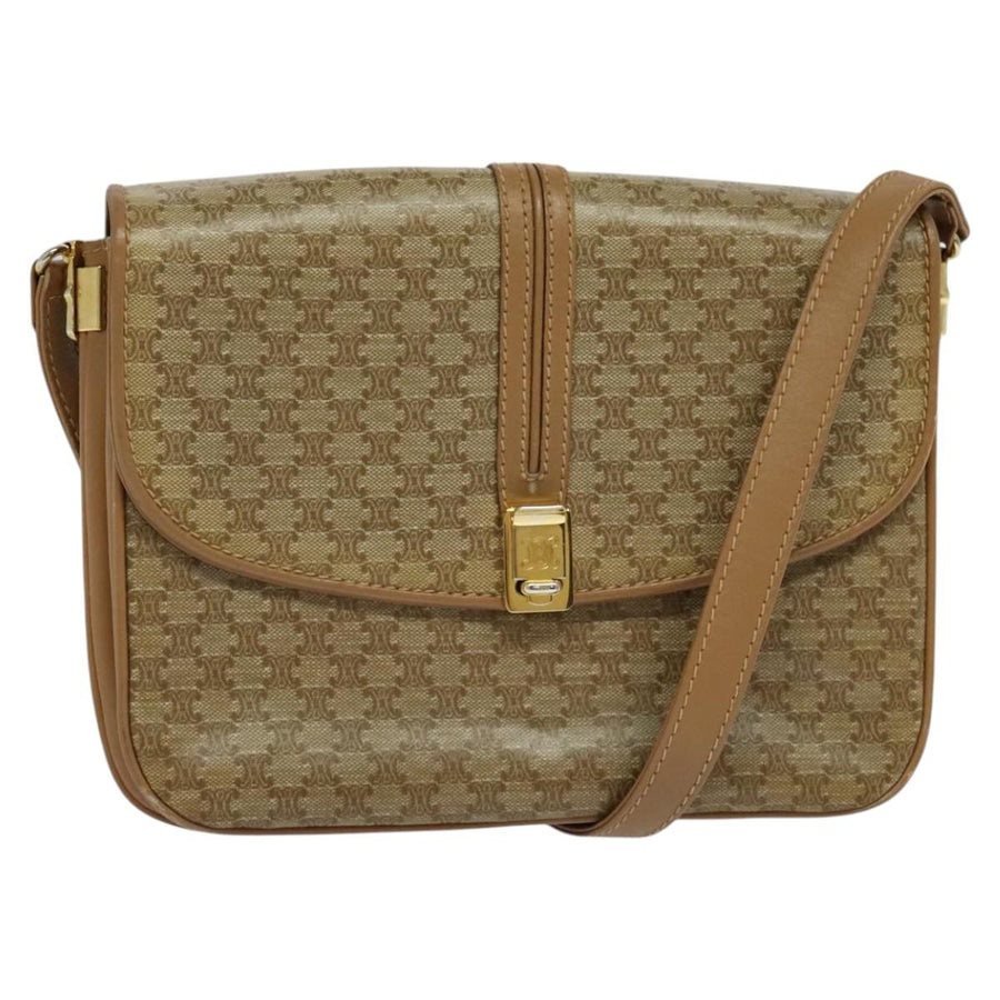 Celine Vintage Monogram Canvas Shoulder Bag