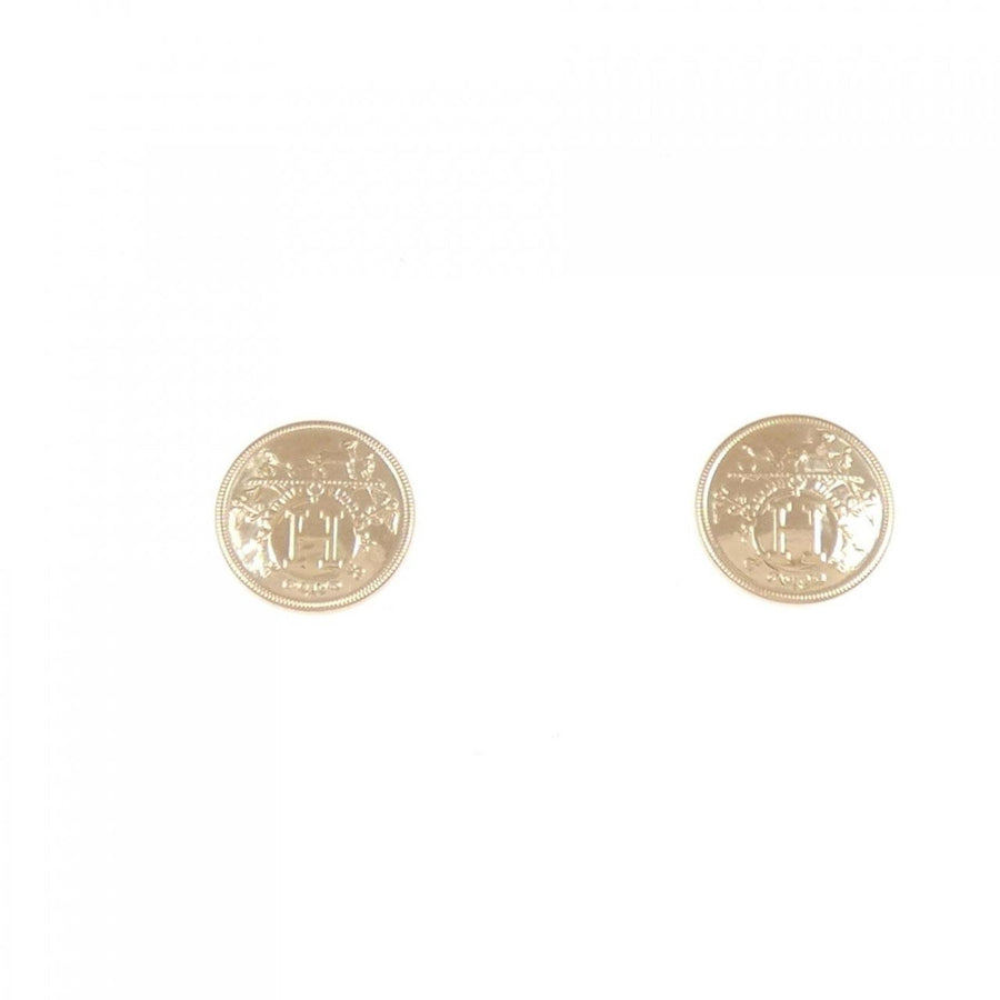 Hermes Coin Earrings Herms Logo