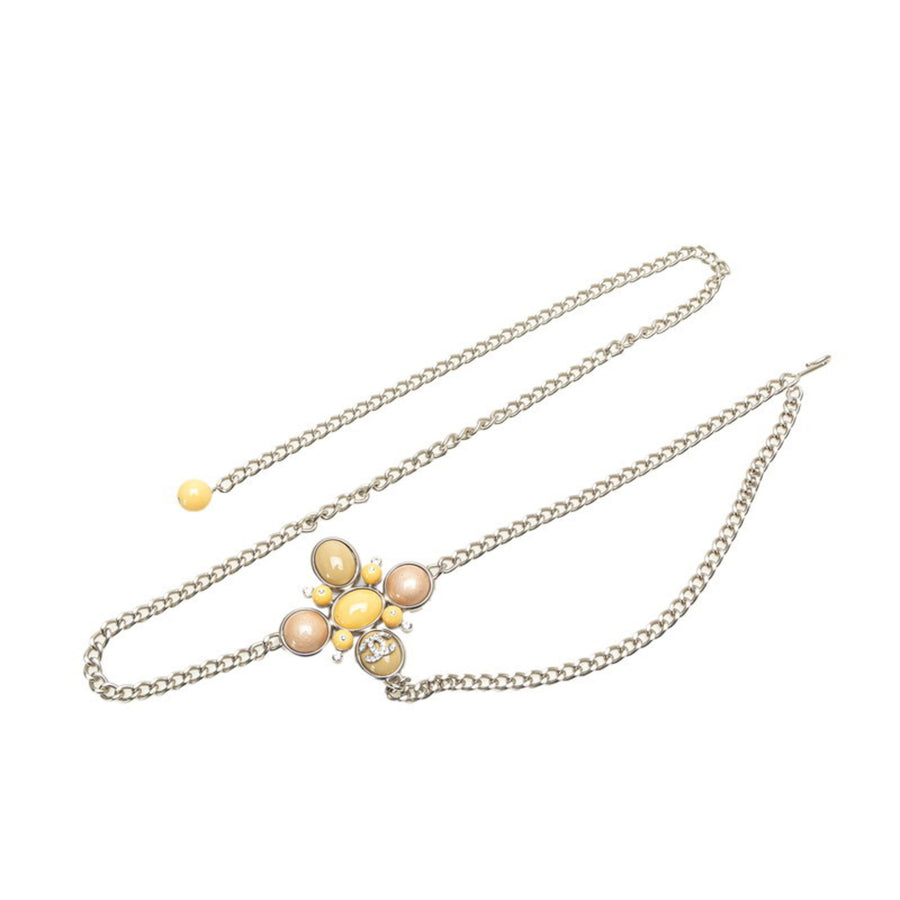 Chanel Chain Belt with Resin Flower