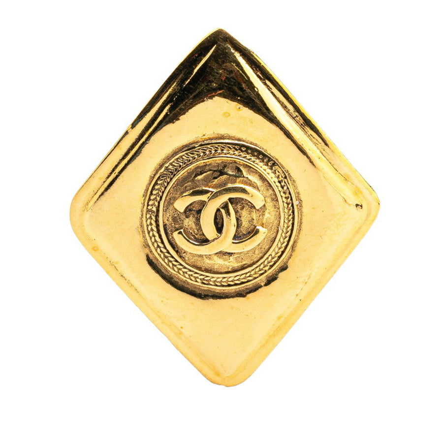 Chanel Gold Diamond Brooch